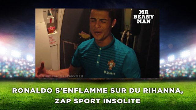 Ronaldo s'enflamme sur du Rihanna, zap sport insolite