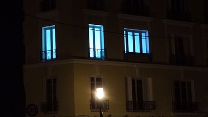 Mapping sur des fenêtres pour Halloween