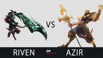 Riven vs Azir - SKT T1 Scout KR LOL Challenger 720LP