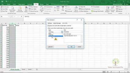 3 error alert and meesage.