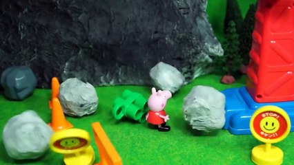 アンパンマンおもちゃアニメ　うろチョロ工事カーでお仕事 Anpanman Toy