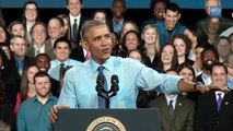 Barack Obama American USA President Funny Singing reprend Uptown Funk Mode Amazing Video 2015