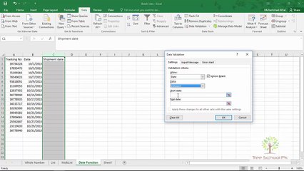 6  date in data validation
