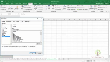 8 text length and unique key