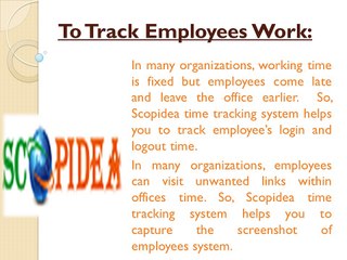 Scopidea Time Tracking System