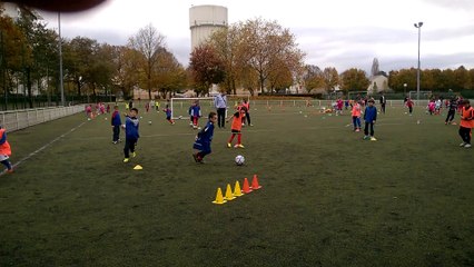 Travail devant le but séance U9 mercredi 04 novembre 2015