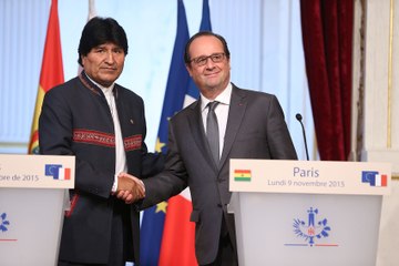 Point de presse avec M. Evo Morales, président de la République de Bolivie