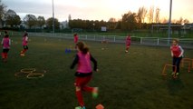 Travail des appuis U13féminine mercredi 04 novembre 2015