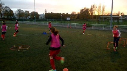 Travail des appuis U13féminine mercredi 04 novembre 2015