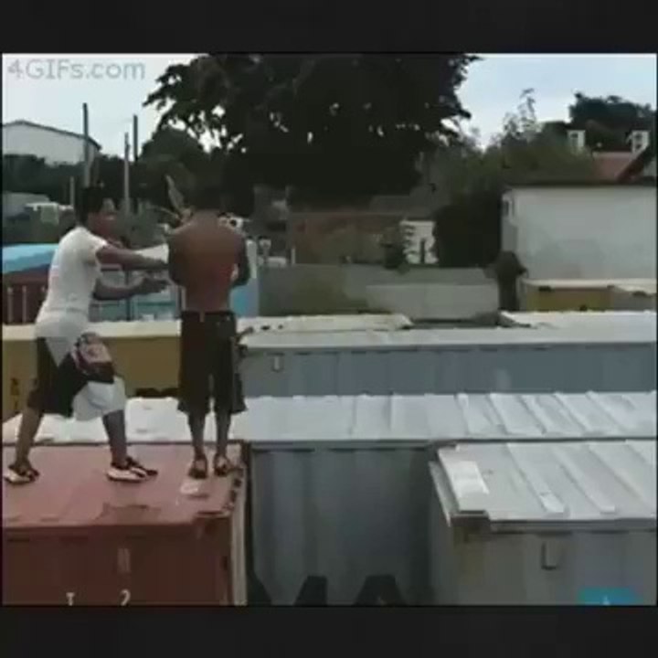 amazing jump on container very interesting