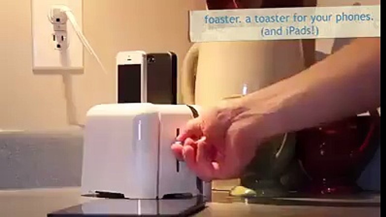 amazing mobile charging on plastic stand