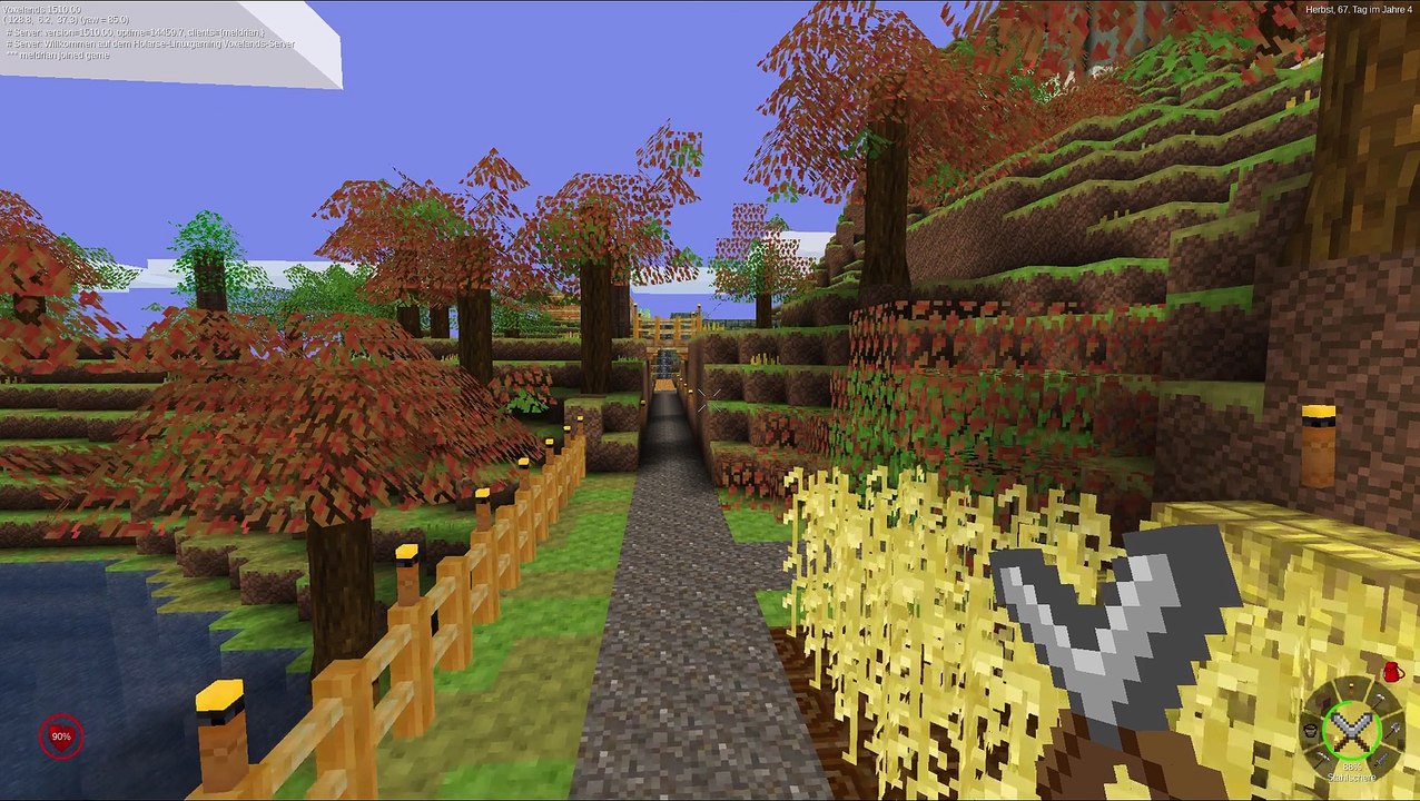 Voxelands - Just Gameplay 03 - Online - Holarse-Linuxgaming:30000