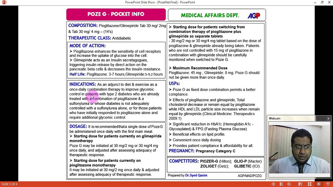Poze G Pocket Info Training by Dr. Syed Qasim