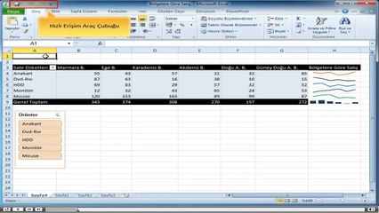 Excel, Baslangıc_1-Çalışma Alanı_4-Hızlı Erişim Araç Çubuğunu Özelleştirme