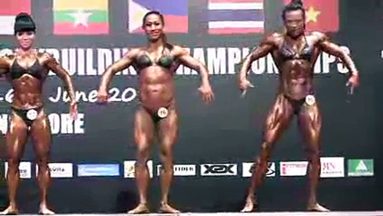WBPF SEA 2014 Women's Bodybuilding Compulsory Poses