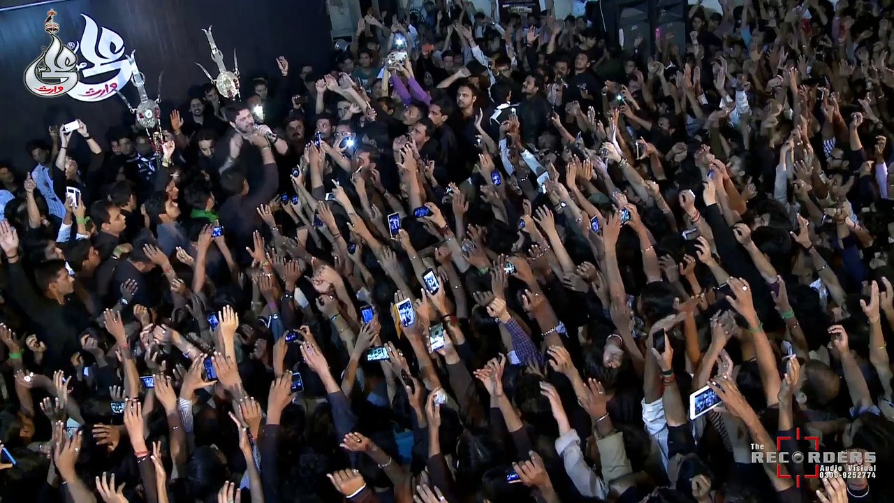 Farhan Ali Waris Live Noha Khwani At Farhan Ali Waris Shab-e-Bedari 17th Moharram 2015