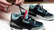 (HD Review) Cheap Authentic Air Jordan 3 Black Cement Retro III Sneakers Unboxing On Feet