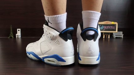 HD_Review_Authentic Air Jordan 6 Retro “Sport Blue”Cheap for sale on SUPERKNICKS.COM