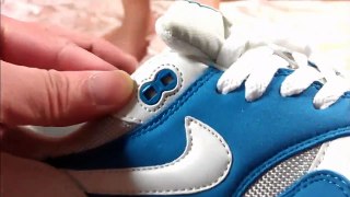 (HD) Review Top Hig Quality Cheap Air Max 1 Hyperfuse BLUE Wholesale Nike Sneakers On Feet