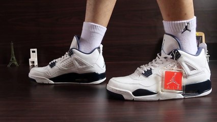 HD_Review_Authentic Air Jordan 4 Retro “Columbia”Cheap for sale on SUPERKNICKS.COM