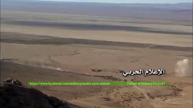 Russian Mi-24 in action against ISIS in Palmyra Syria