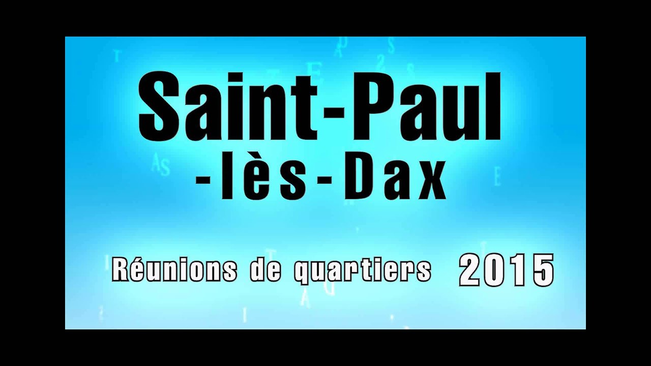 Réunions de quartier 2015