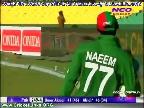 Shahid Afridi 124 (60) - Asia Cup 2010 Pakistan v Bangladesh (Part 02).