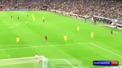 Golazo de Neymar al Villarreal desde la grada del Camp Nou • 2015