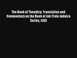 Read The Book of Theodicy: Translation and Commentary on the Book of Job (Yale Judaica Series