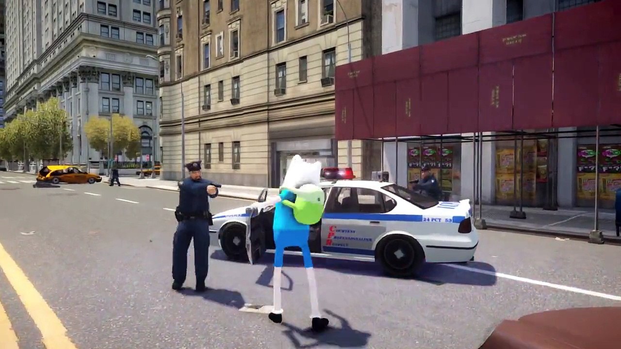 FINN (ADVANTURE TIME) VS RED ANGRY BIRD EPIC BATTLE (GTA IV)