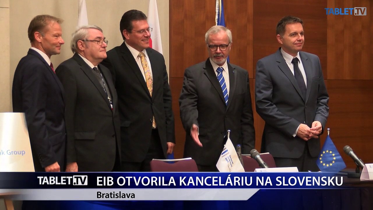 EIB otvorila v SR svoju kanceláriu a podpísala úver na 350 mil. eur