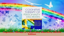 Cognitive Therapy of Personality Disorders Second Edition Ebook Free