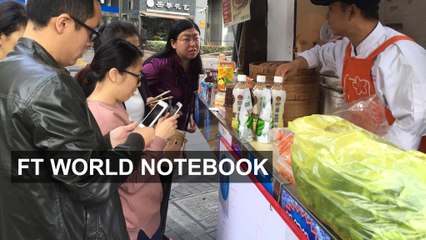 Chinese shoppers opt for mobile payment