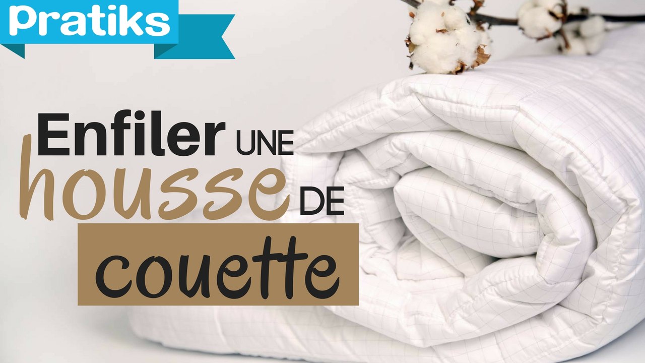 Enfiler sa housse de couette facilement façon burrito - Gaël gagne du temps