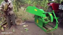 Extreme forest-wood harvesting machine in the world 2015