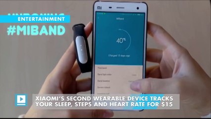 Xiaomi’s Second Wearable Device Tracks Your Sleep, Steps And Heart Rate For $15