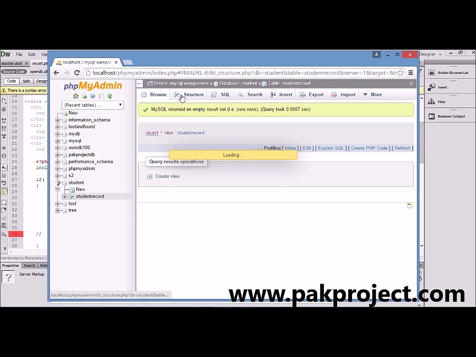 simple php tutorial part-4 (php database connection and saving values in database)