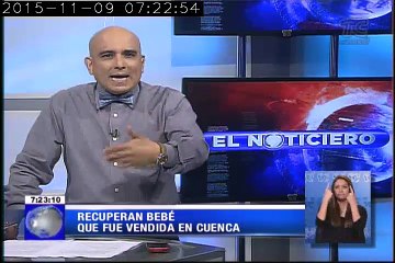 Recuperan bebé que fue vendida en cuenca