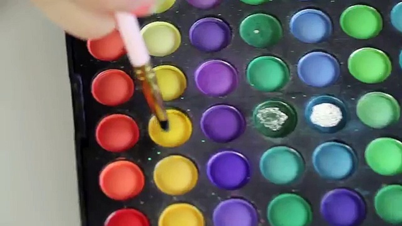 My Little Pony Rainbow Dash Makeup Tutorial! Equestria Girl Doll Cosplay | Kittiesmama