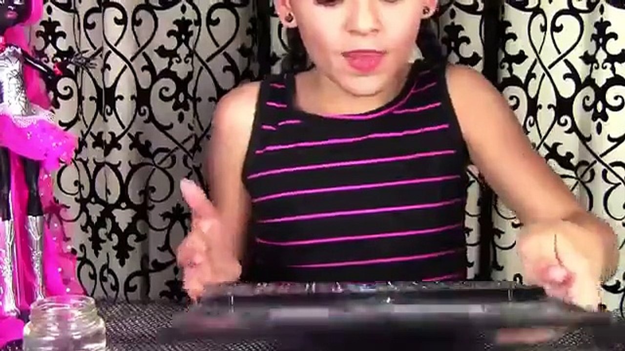 Monster High Catty Noir Doll Costume Makeup Tutorial for Halloween or Cosplay | KITTIESMAMA