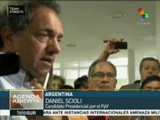 Argentina: Scioli cuestiona propuesta de Macri de privatizar petróleo