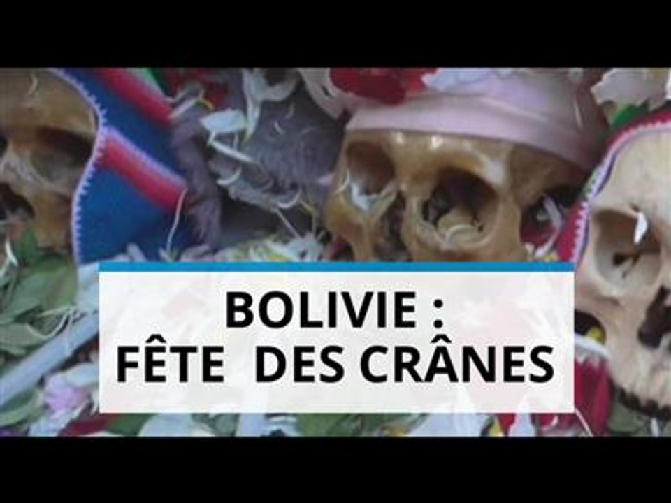 Les crânes humains s'exhibent en Bolivie
