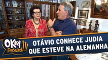 Otávio Mesquita conhece mulher que esteve em campo de concentração