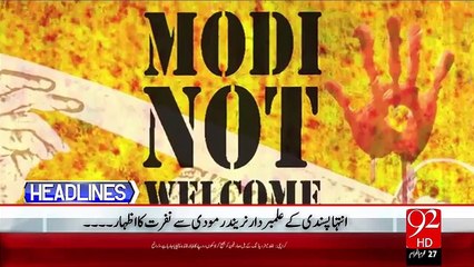 Headlines - 10:00 PM – 09 Nov 15 - 92 News HD