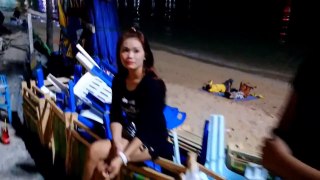 Pattaya Beach Road Trip Nightlife Thai Girls at Night