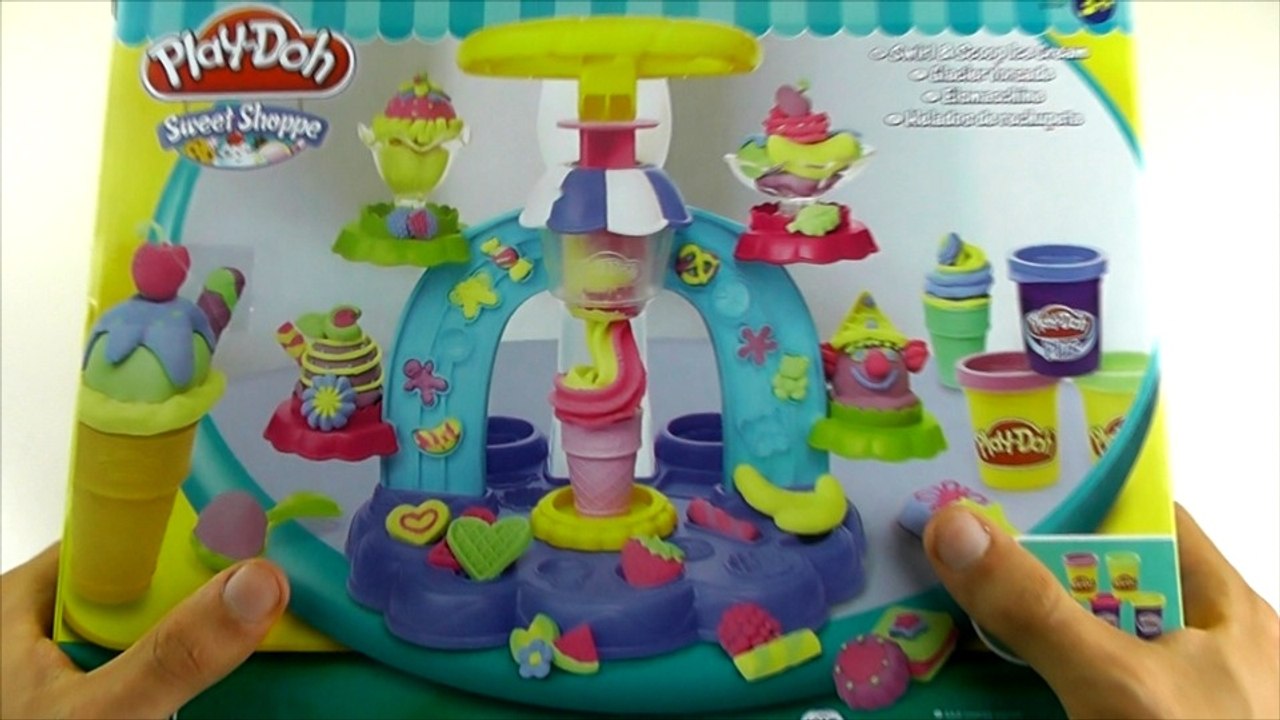 Play-Doh Soft Ice Cream Machine Unboxing and Review Test with Toys