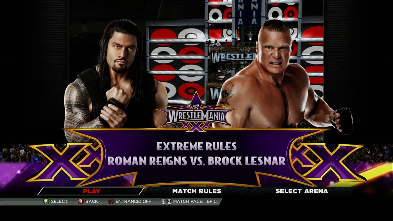 WWE Wrestlemania XXXI Brock Lesnar VS Roman Reigns WWE WHC Full HD