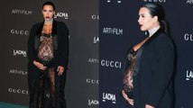 Kim Kardashian zeigt ihren Babybauch bei der LA Art   Film Gala