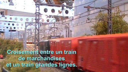 Circulation de trains à Coutras lors de l'expo à Rochefort les 2 et 3 mai 2015