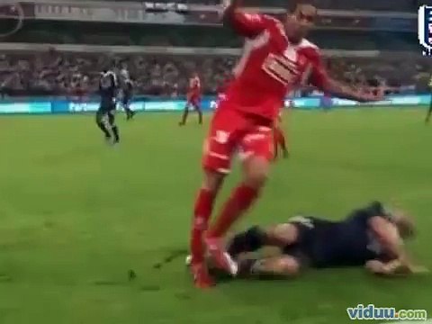 Brutal Soccer Tackle Breaks Players Leg